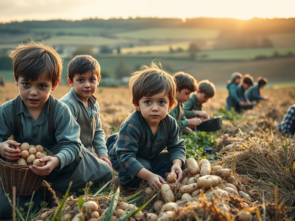 El trabajo infantil en el campo en la Inglaterra del siglo XIX