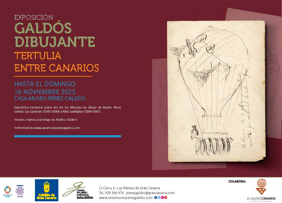 Galdós dibujante. Tertulia entre canarios