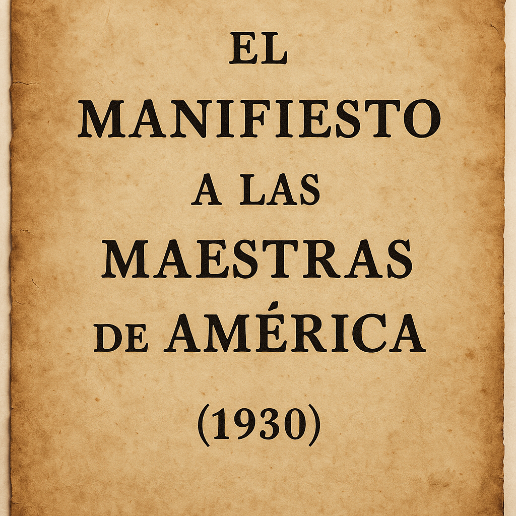 El Manifiesto a las maestras de América (1930)