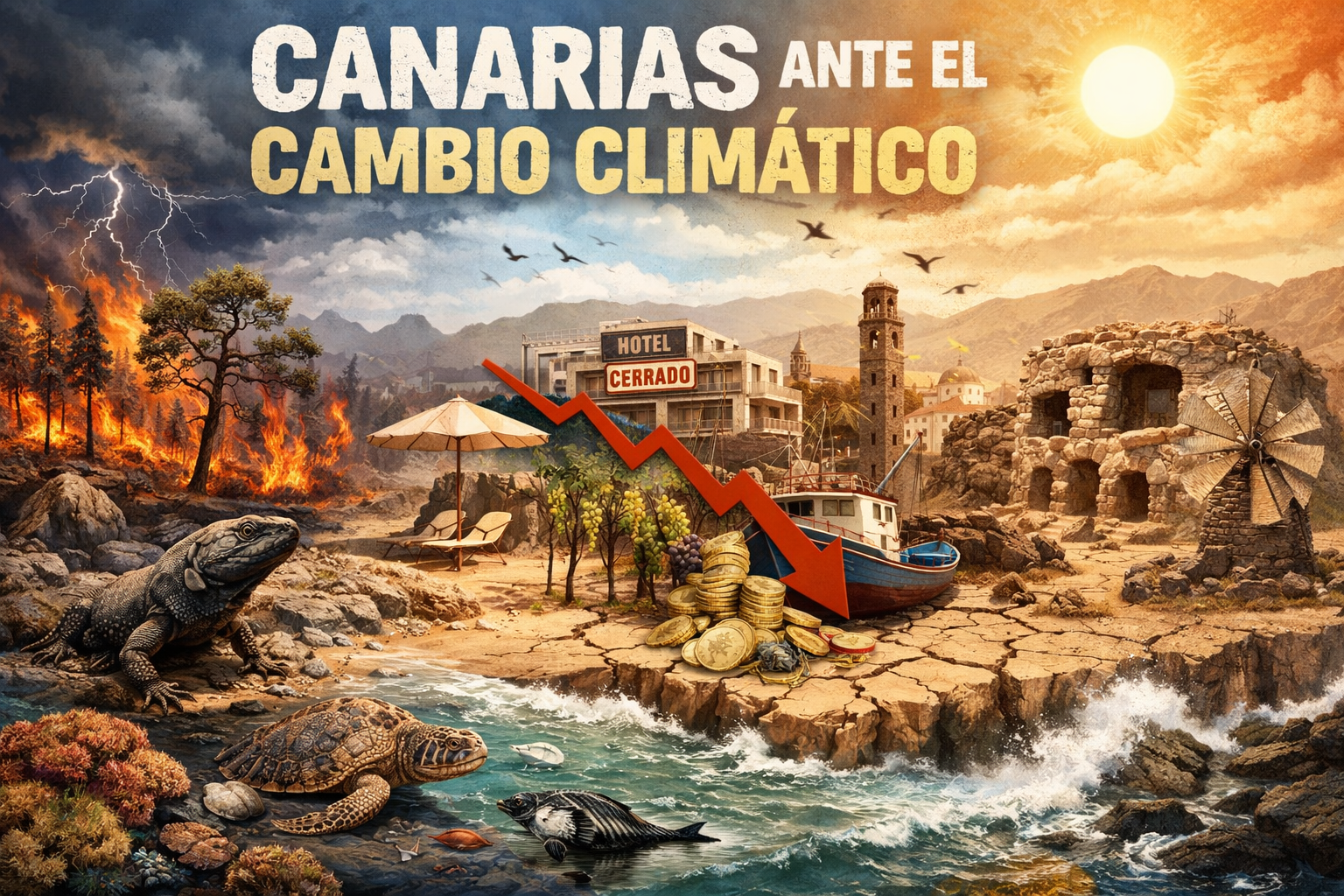 Canarias ante el cambio climático: biodiversidad, economía y patrimonio en riesgo