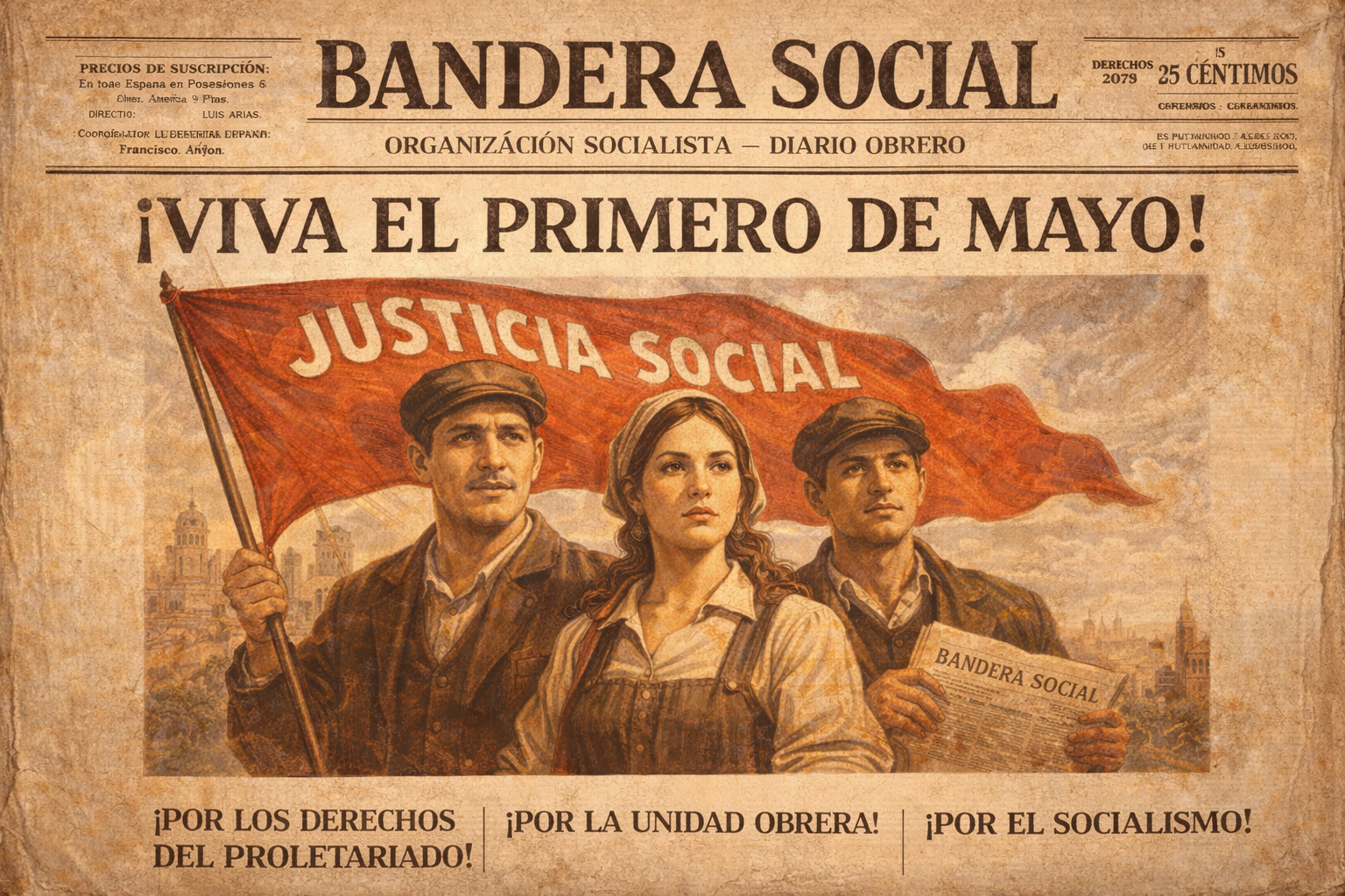 Un último esfuerzo para el periódico “Bandera Social”