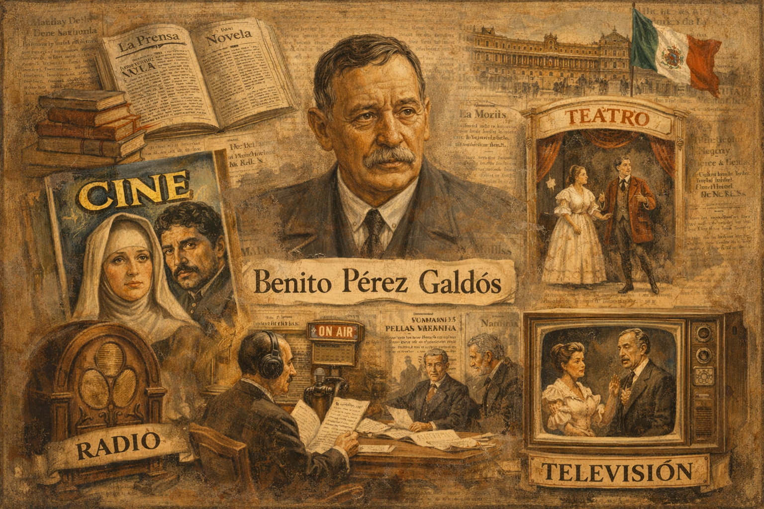 La presencia de la obra de Benito Pérez Galdós en la prensa mexicana: novela, teatro, cine, radio, televisión