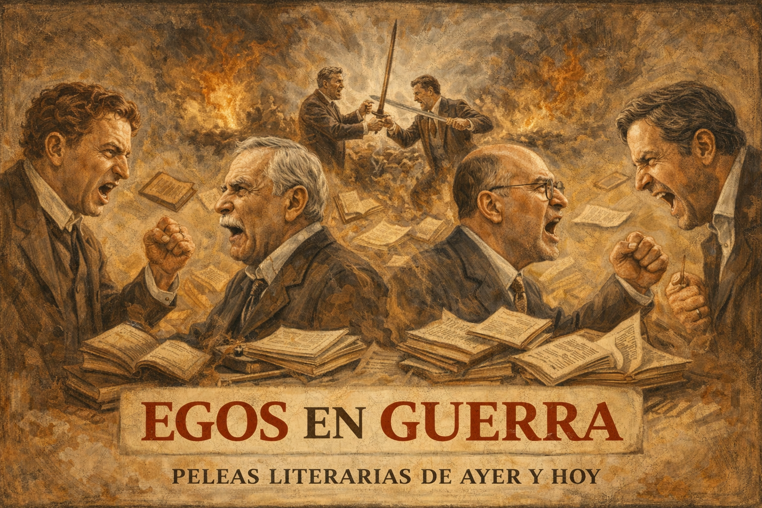 Egos en guerra: peleas literarias de ayer y hoy