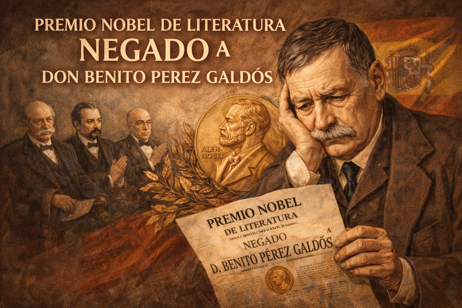 El premio nobel de literatura negado a don Benito Pérez Galdós