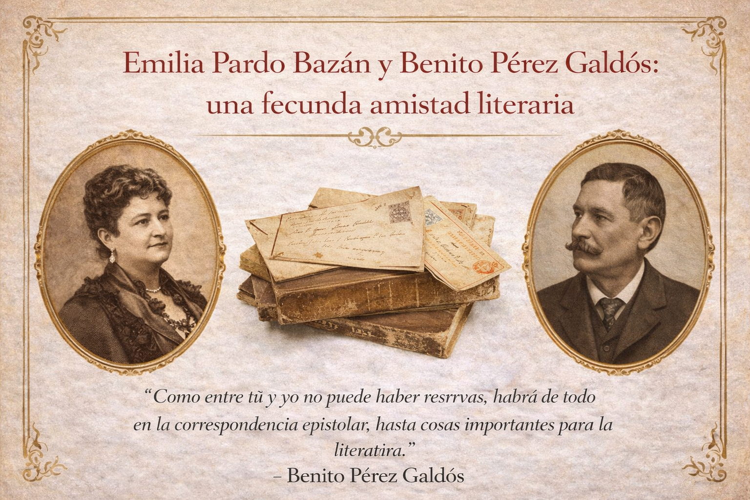 Emilia Pardo Bazán y Benito Pérez Galdós: una fecunda amistad literaria