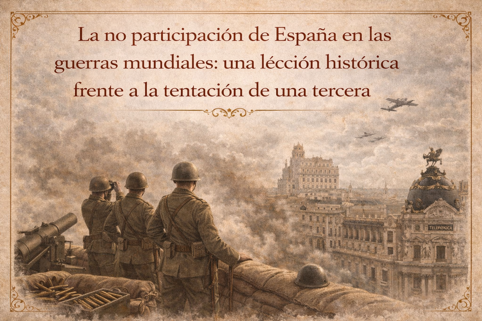 La no participación de España en las guerras mundiales: una lección histórica frente a la tentación de una tercera