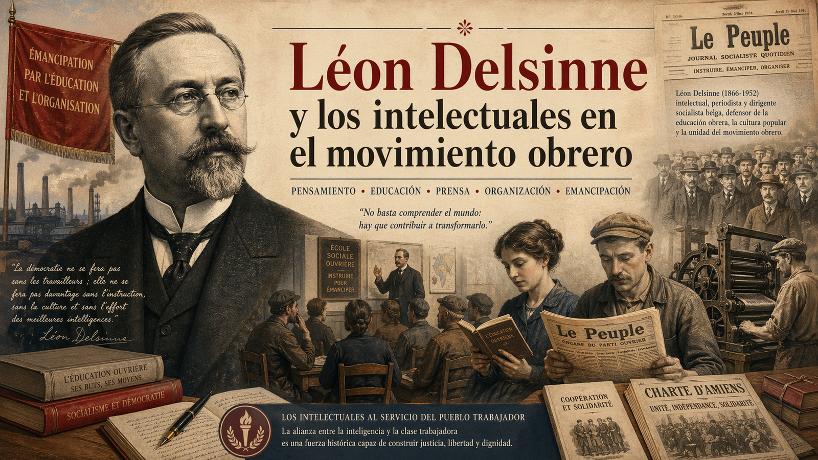 Léon Delsinne y los intelectuales en el movimiento obrero