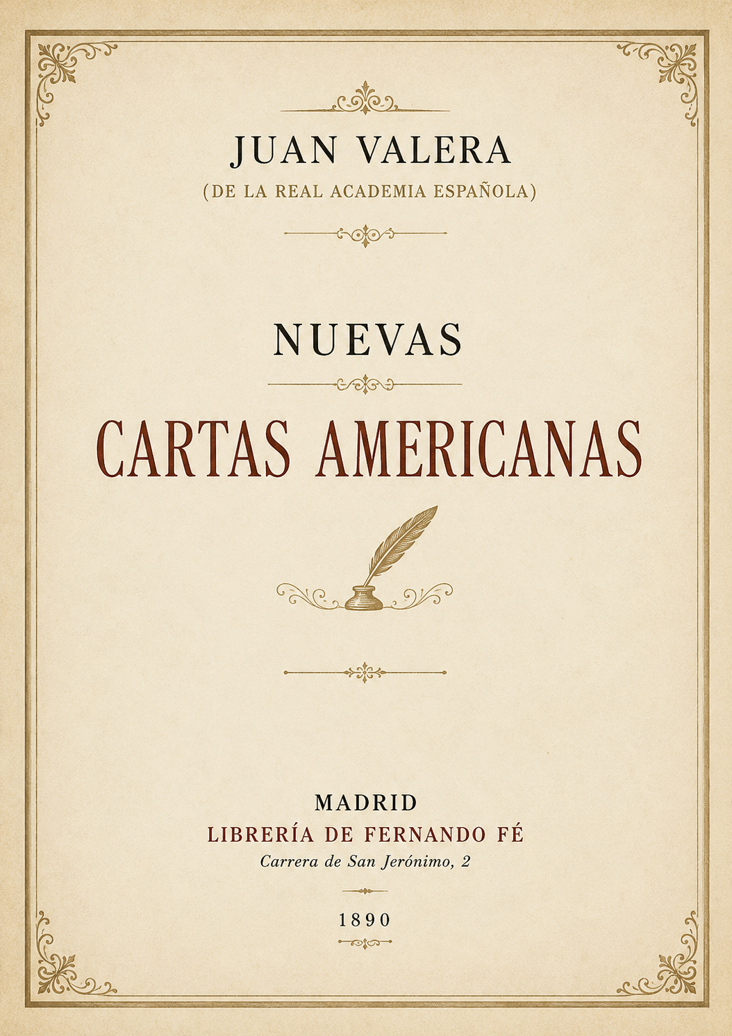 ‘Cartas americanas’ de Juan Valera