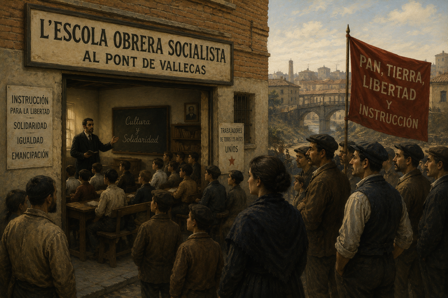 L’Escola Obrera Socialista al Pont de Vallecas