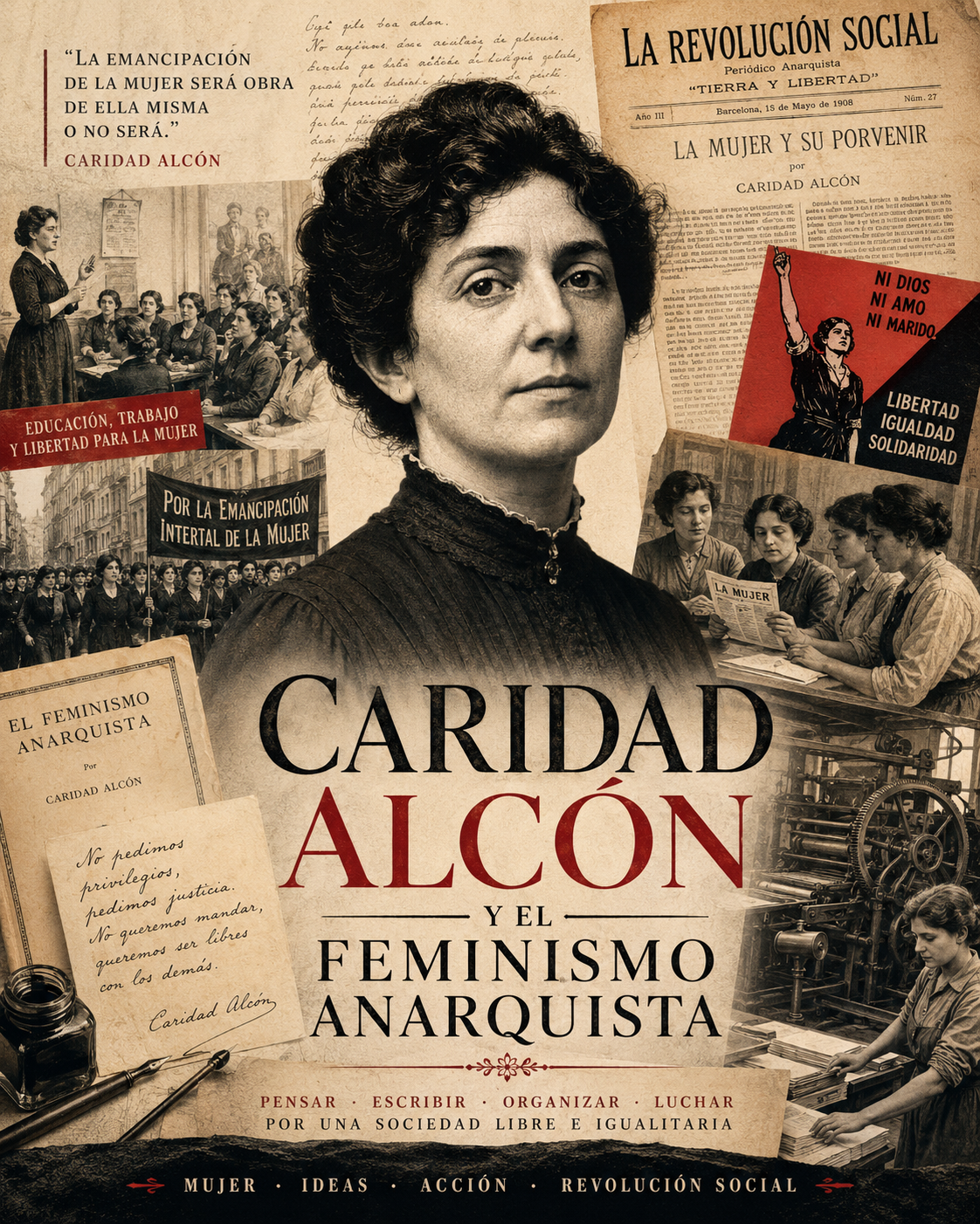 Caridad Alcón y el feminismo anarquista