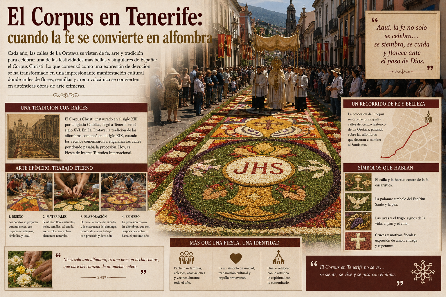 El Corpus en Tenerife: cuando la fe se convierte en alfombra