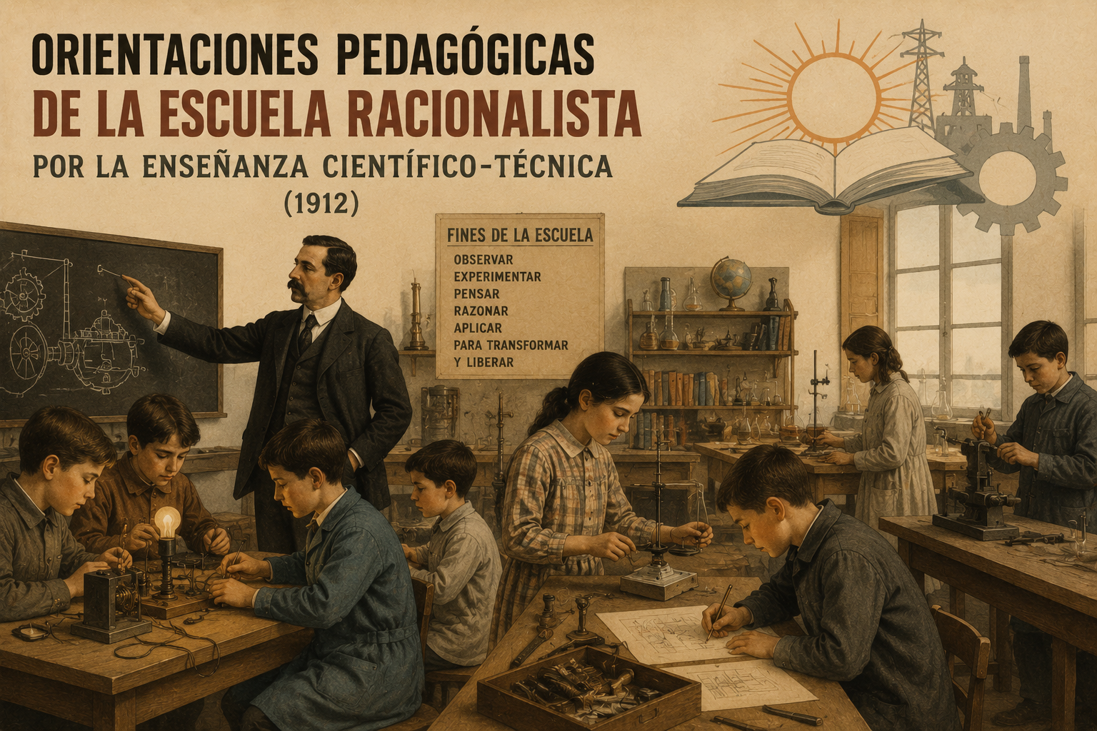Orientaciones pedagógicas de la escuela racionalista por la enseñanza científico-técnica (1912)