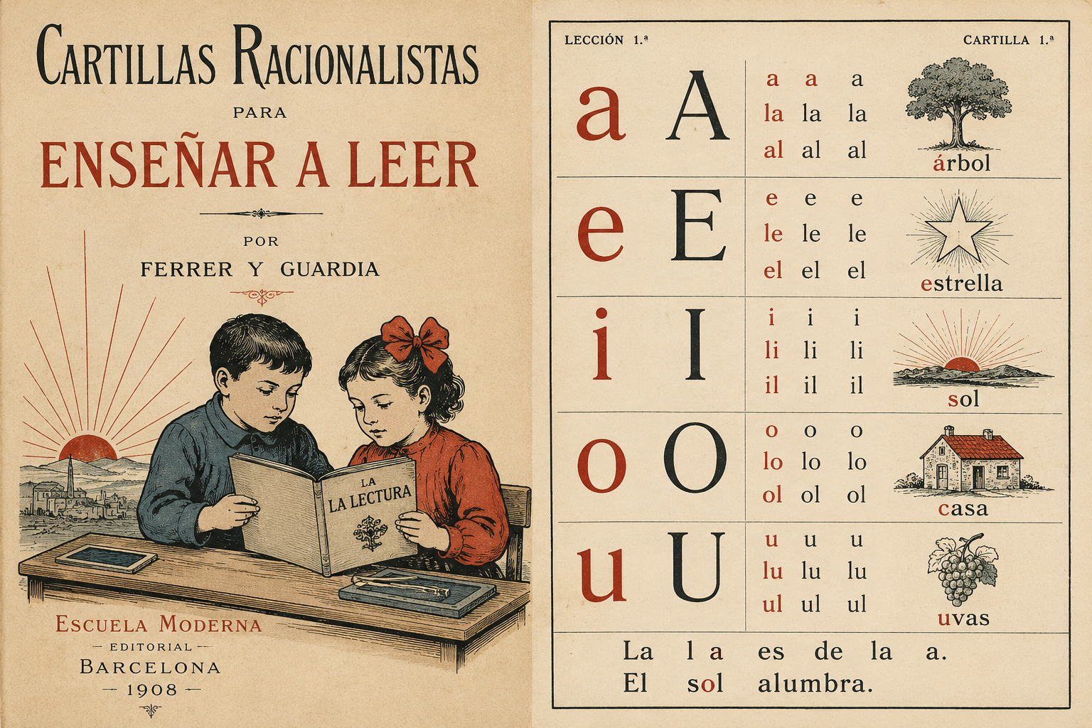Las cartillas racionalistas para enseñar a leer (1908)
