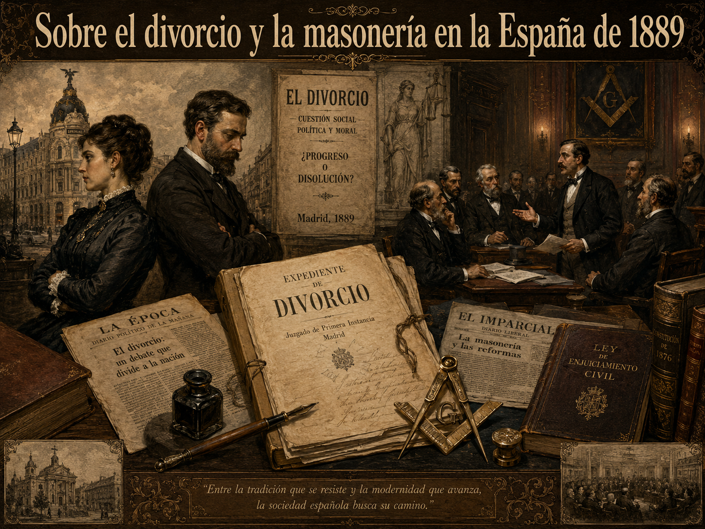 Sobre el divorcio y la masonería en la España de 1889