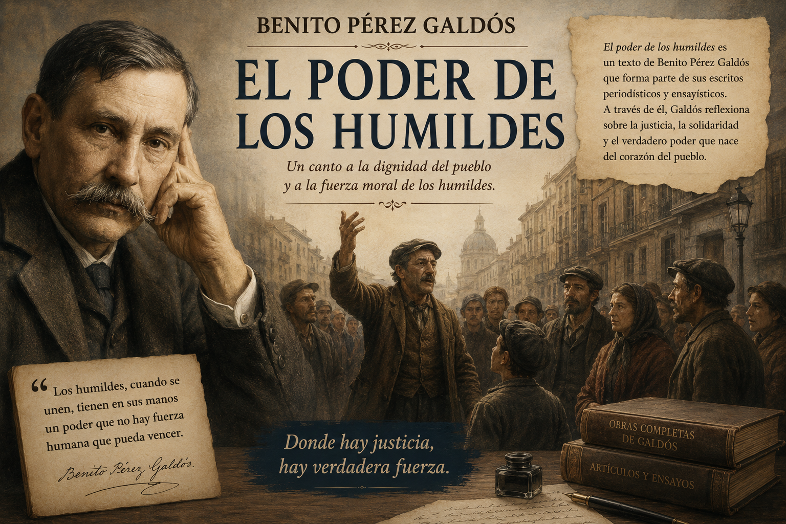‘El poder de los humildes’ por Pérez Galdós