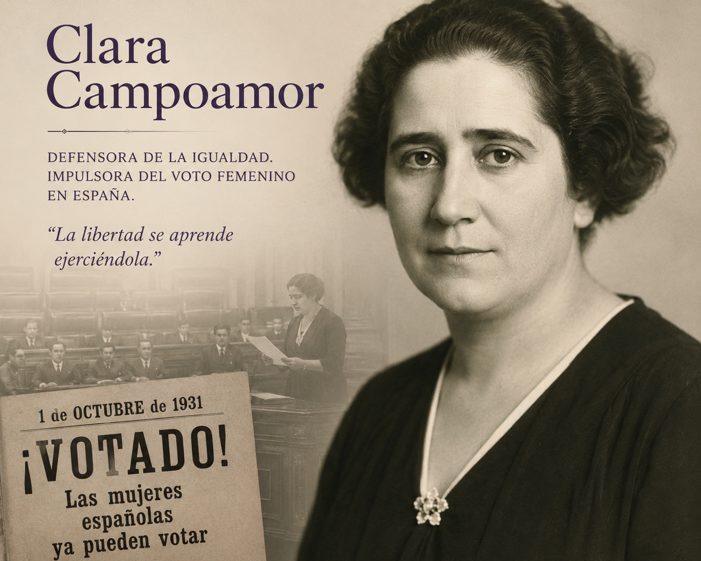 Clara Campoamor: ciudadanía, género y ruptura del pacto patriarcal