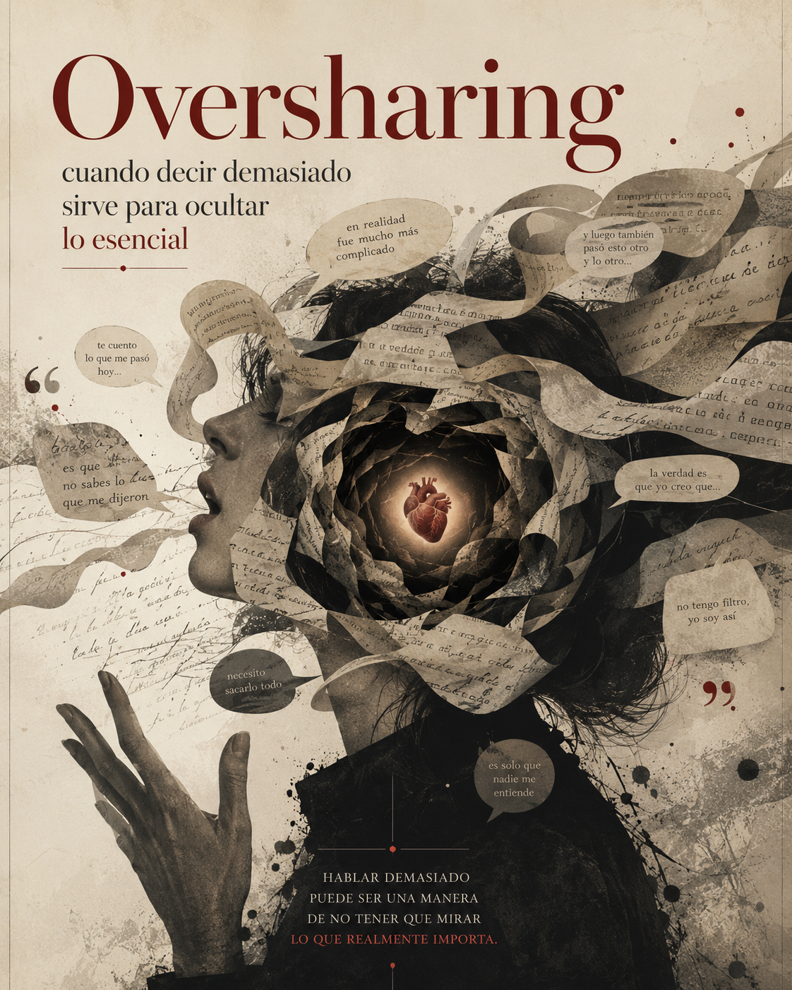 Oversharing: cuando decir demasiado sirve para ocultar lo esencial
