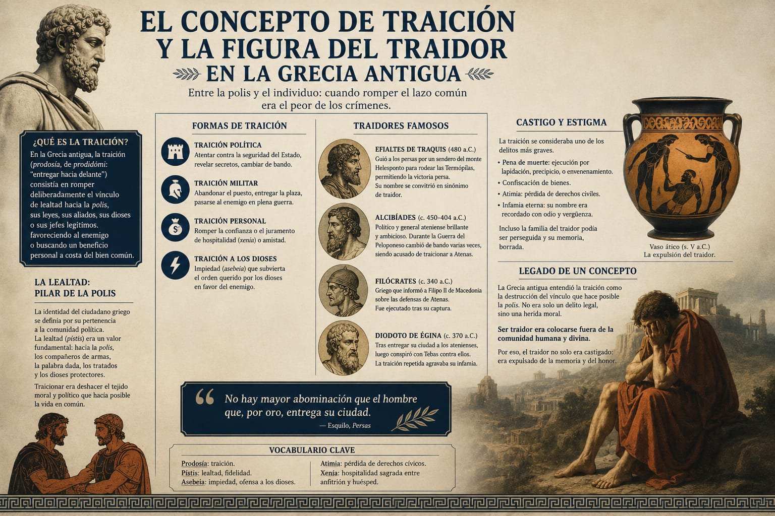 El concepto de traición y la figura del traidor en la Grecia antigua