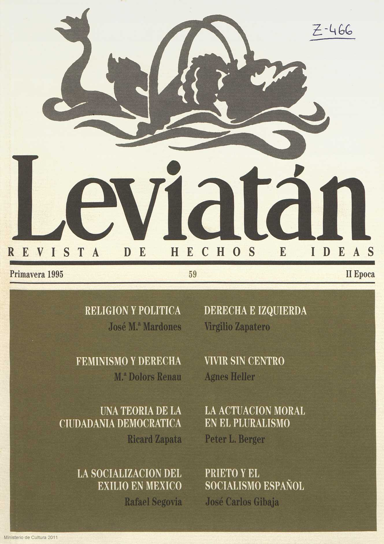 Sobre el primer número de la revista “Leviatán”