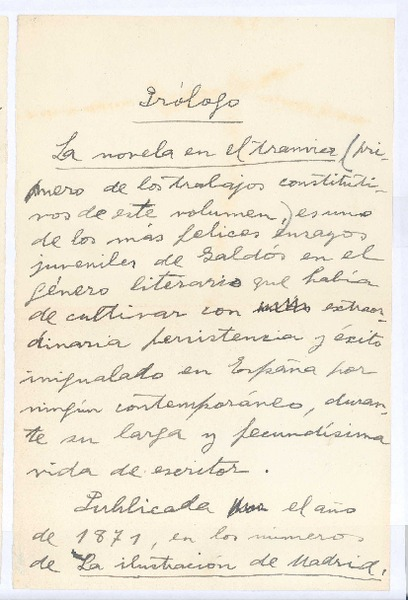 Manuscritos galdosianos