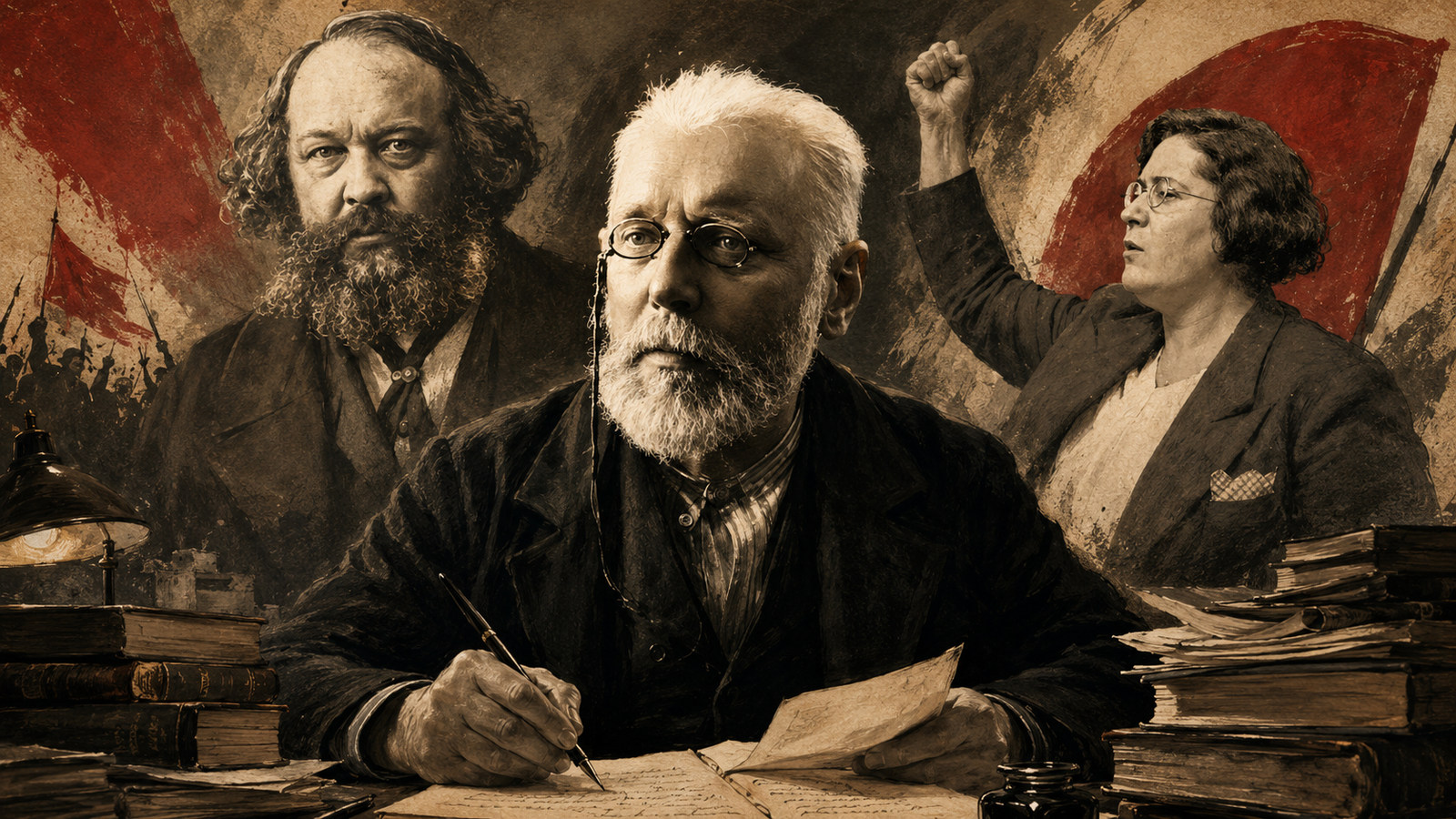 Max Nettlau sobre Bakunin, con Federica Montseny