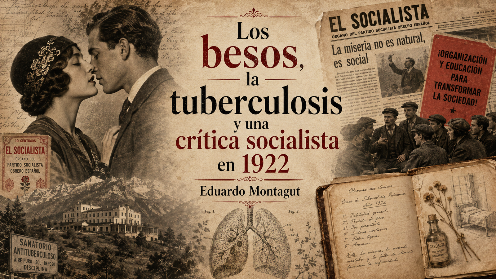 Los besos, la tuberculosis y una crítica socialista en 1922