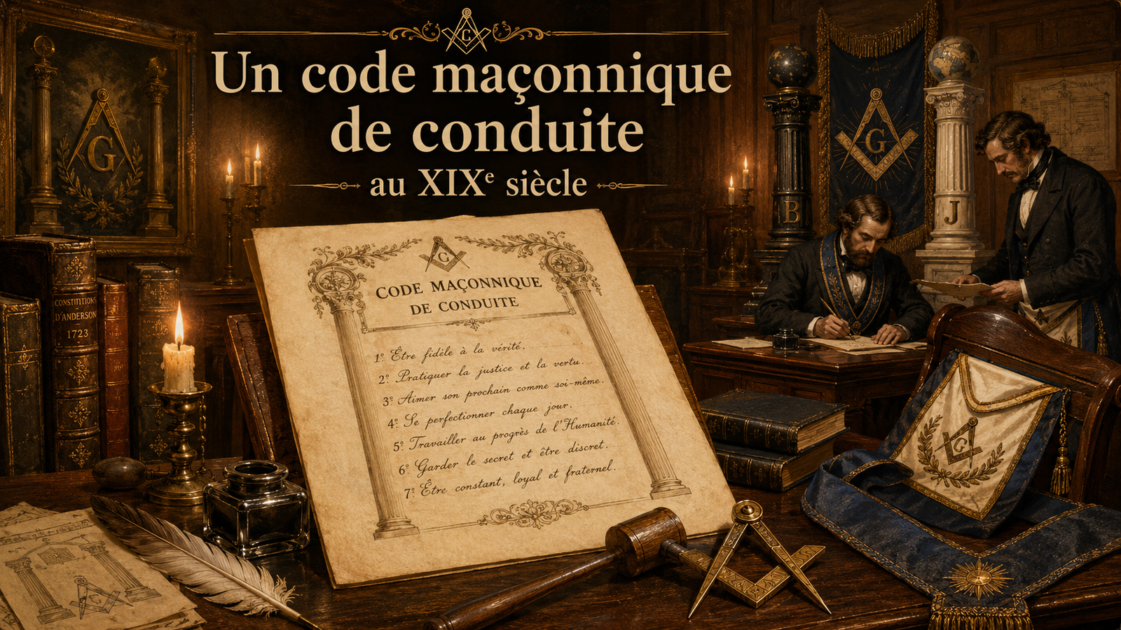 Un code maçonnique de conduite au XIXe siècle