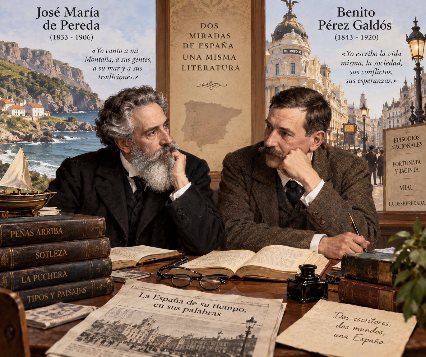Benito Pérez Galdós. Contestación al discurso de José María de Pereda