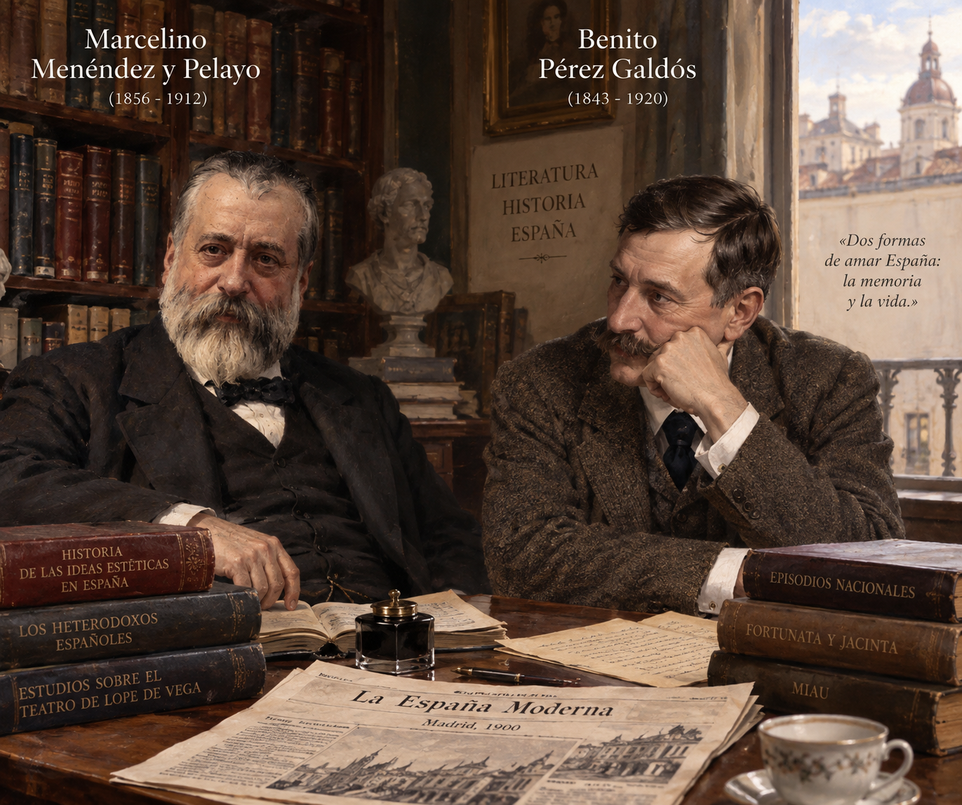 Los discursos que dialogan entre Galdós y Marcelino Menéndez y Pelayo