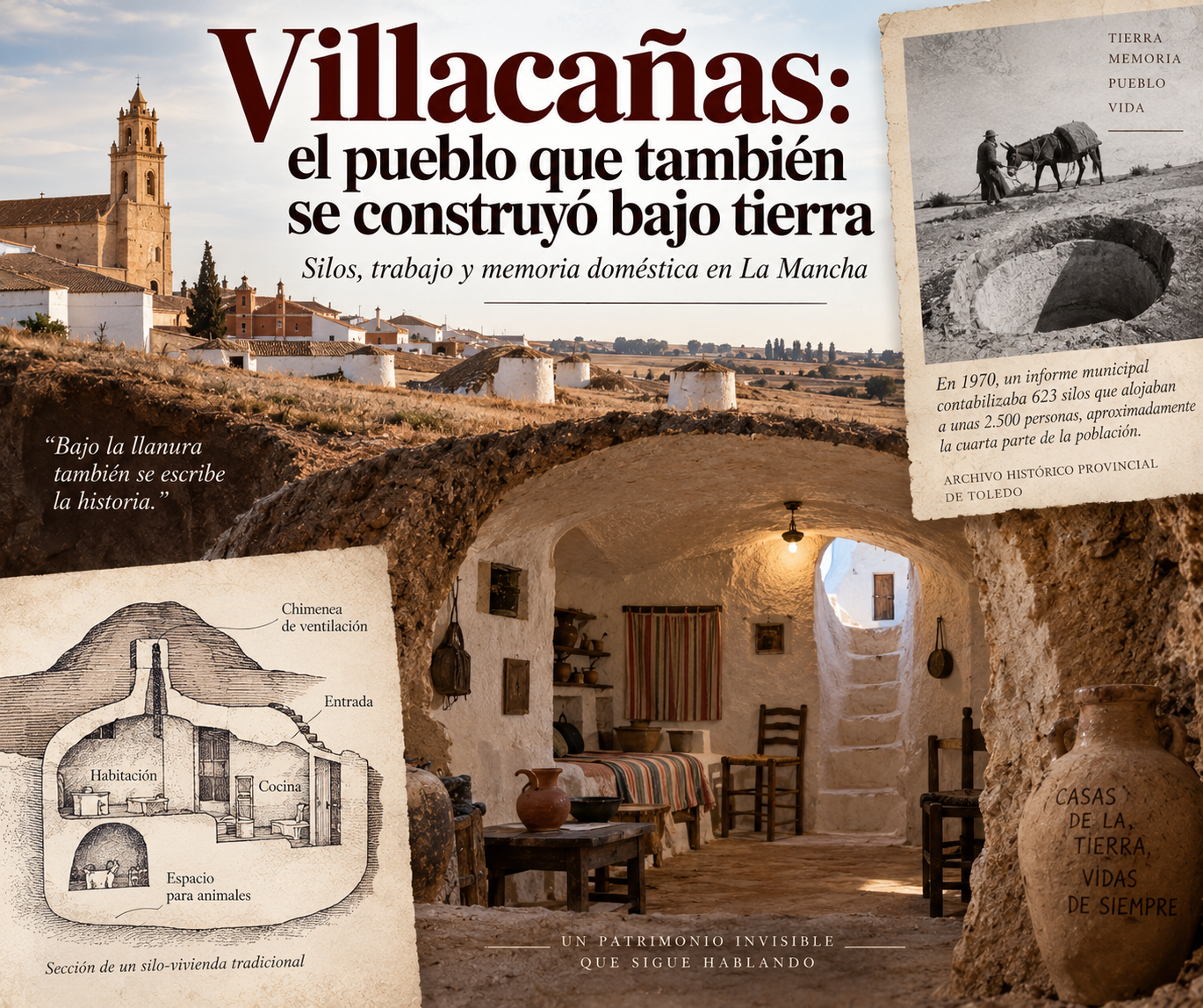 Villacañas: el pueblo que también se construyó bajo tierra