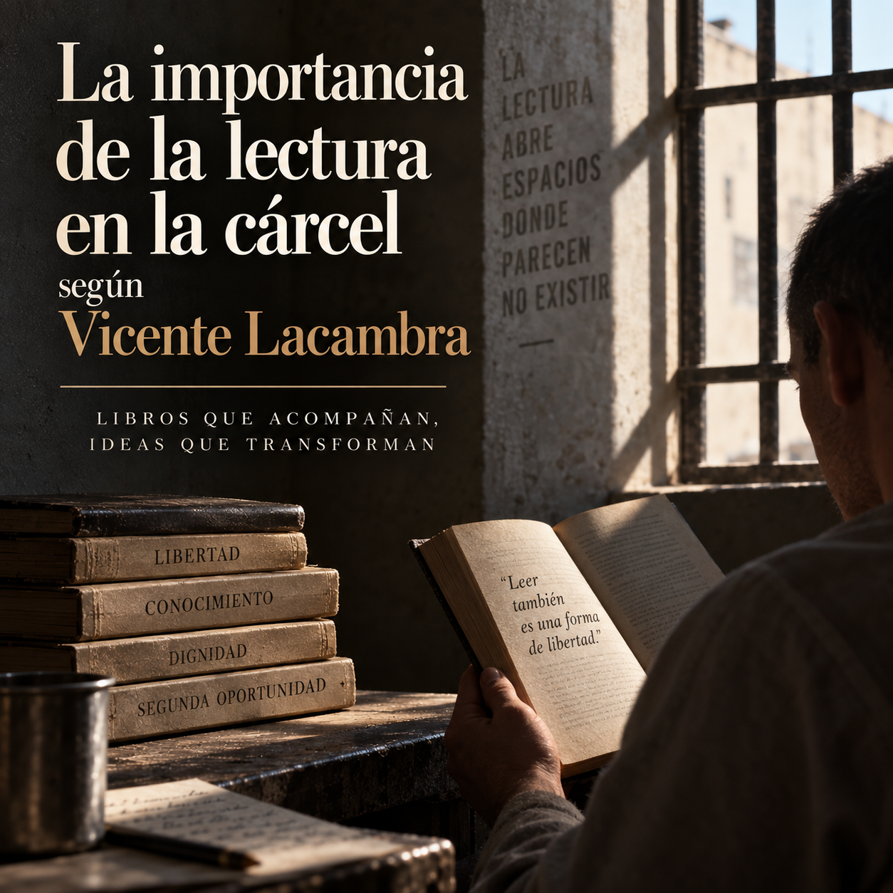 La importancia de la lectura en la cárcel según Vicente Lacambra