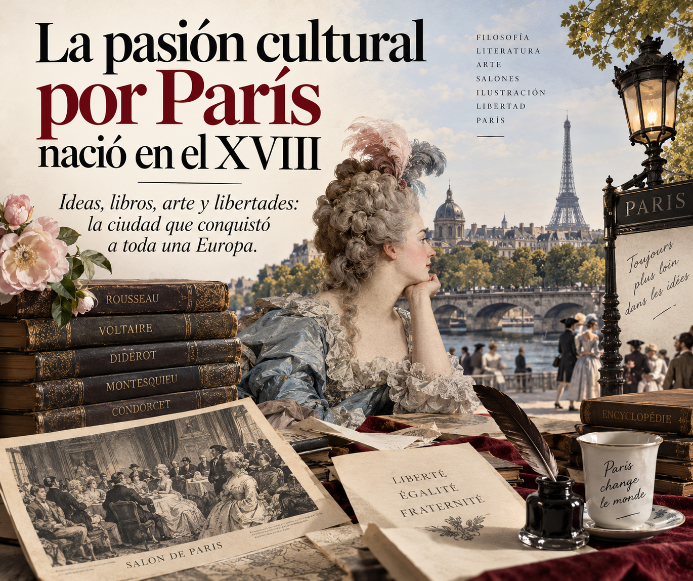 La pasión cultural por París nació en el XVIII