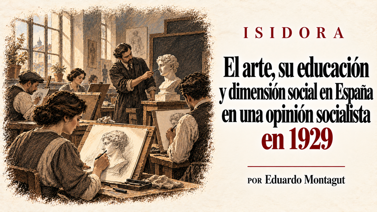 El arte, su educación y dimensión social en España en una opinión socialista en 1929