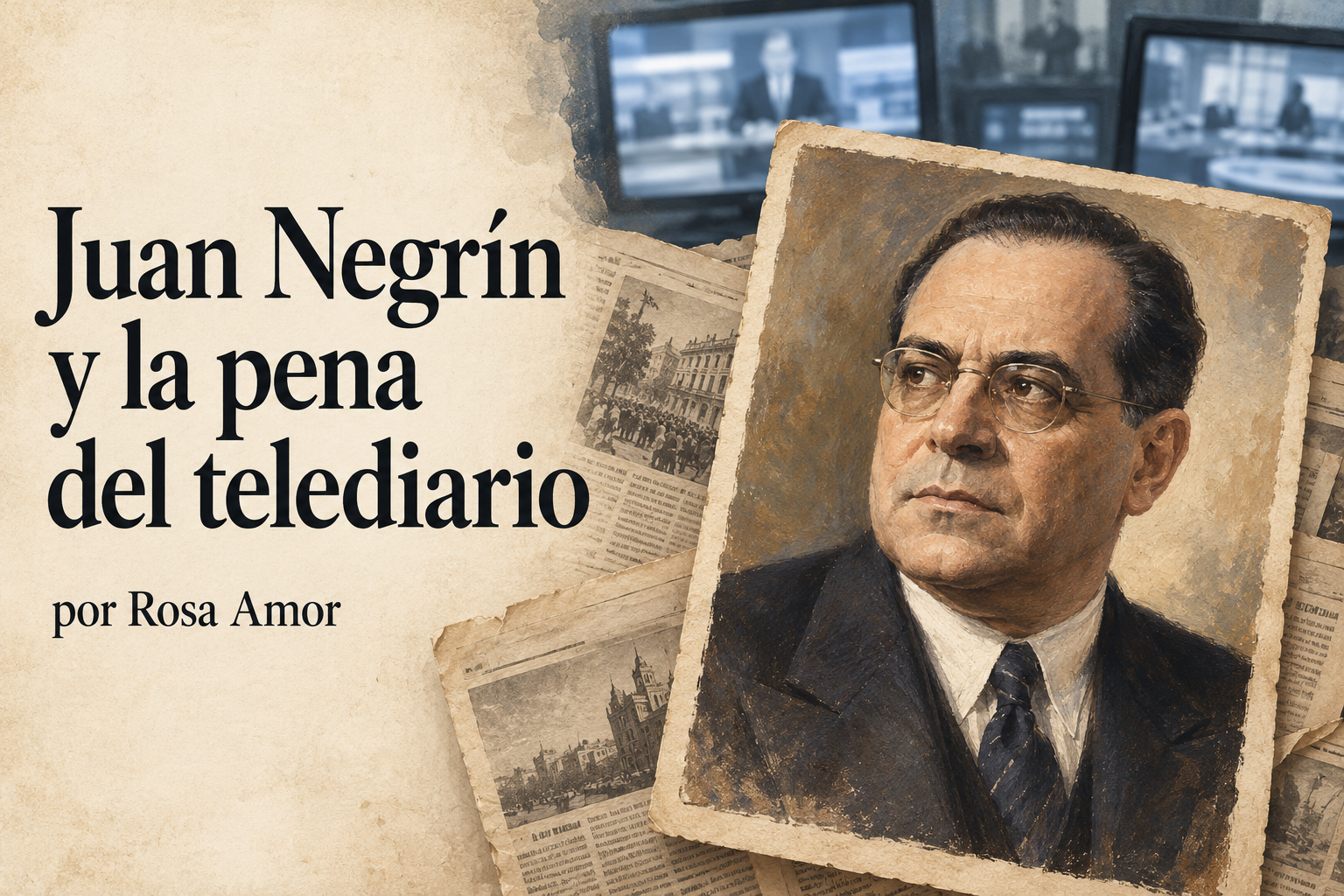 Juan Negrín y la pena del telediario